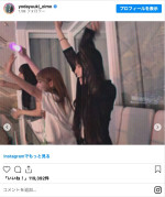 「乃木坂46 真夏の全国ツアー2025」香川公演を観覧した（左から）佐藤楓、与田祐希、大園桃子　※「与田祐希」インスタグラム