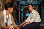 連続テレビ小説『あんぱん』より（左から）八木（妻夫木聡）、嵩（北村匠海）