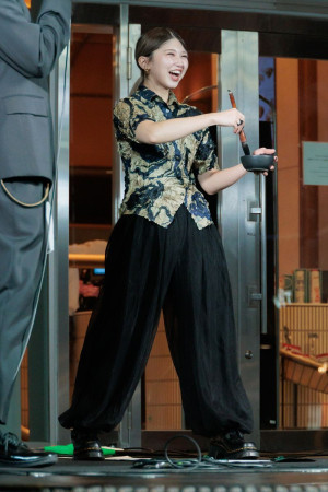 「WRESTLE KINGDOM 20 in 東京ドーム 棚橋弘至引退」公開記者会見に登場した竹内朱莉