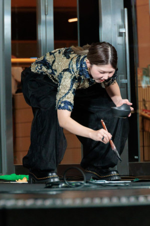 「WRESTLE KINGDOM 20 in 東京ドーム 棚橋弘至引退」公開記者会見に登場した竹内朱莉