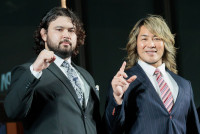 「WRESTLE KINGDOM 20 in 東京ドーム 棚橋弘至引退」公開記者会見の様子