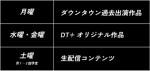 「DOWNTOWN＋」更新スケジュール
