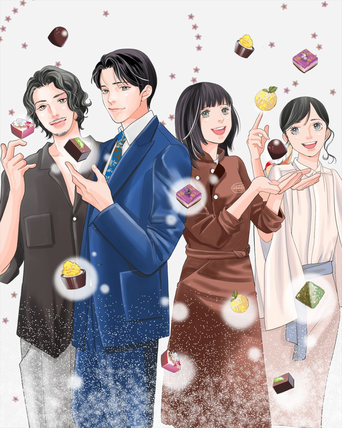 Netflixシリーズ『匿名の恋人たち』神尾葉子によるイラスト