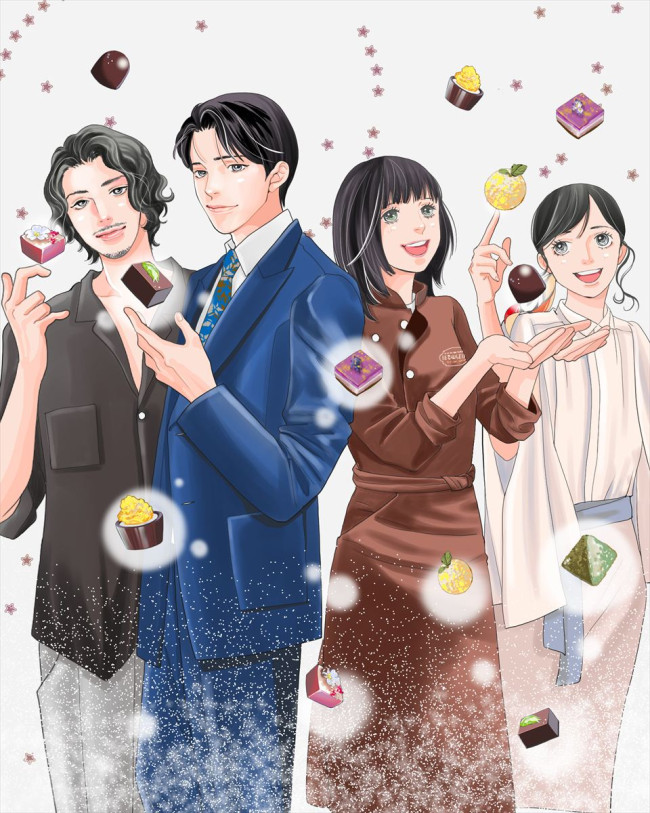 Netflixシリーズ『匿名の恋人たち』神尾葉子によるイラスト