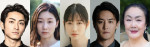 舞台『黒百合』キャスト（左から）木村達成、土居志央梨、岡本夏美、白石隼也、白石加代子