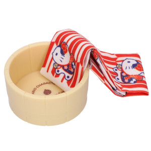 サンリオの“手ぬぐい＆湯おけセット”がカプセルトイに登場！　手のひらサイズの全6種