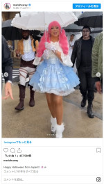 来日中にハロウィンコスプレを披露　※「マライア・キャリー」インスタグラム