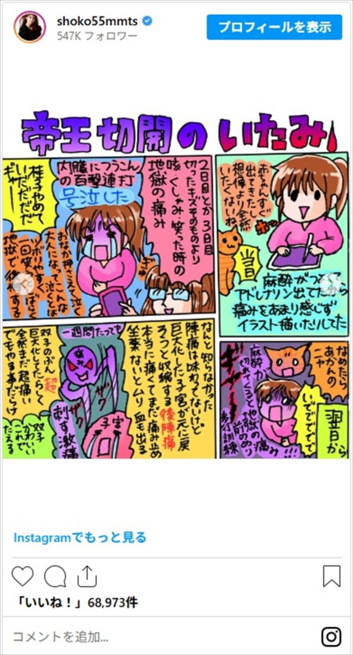 双子出産で話題の中川翔子、プロレベルのイラストで子育て絵日記を公開「わかりみ深すぎ」「本にして販売してほしいです」
