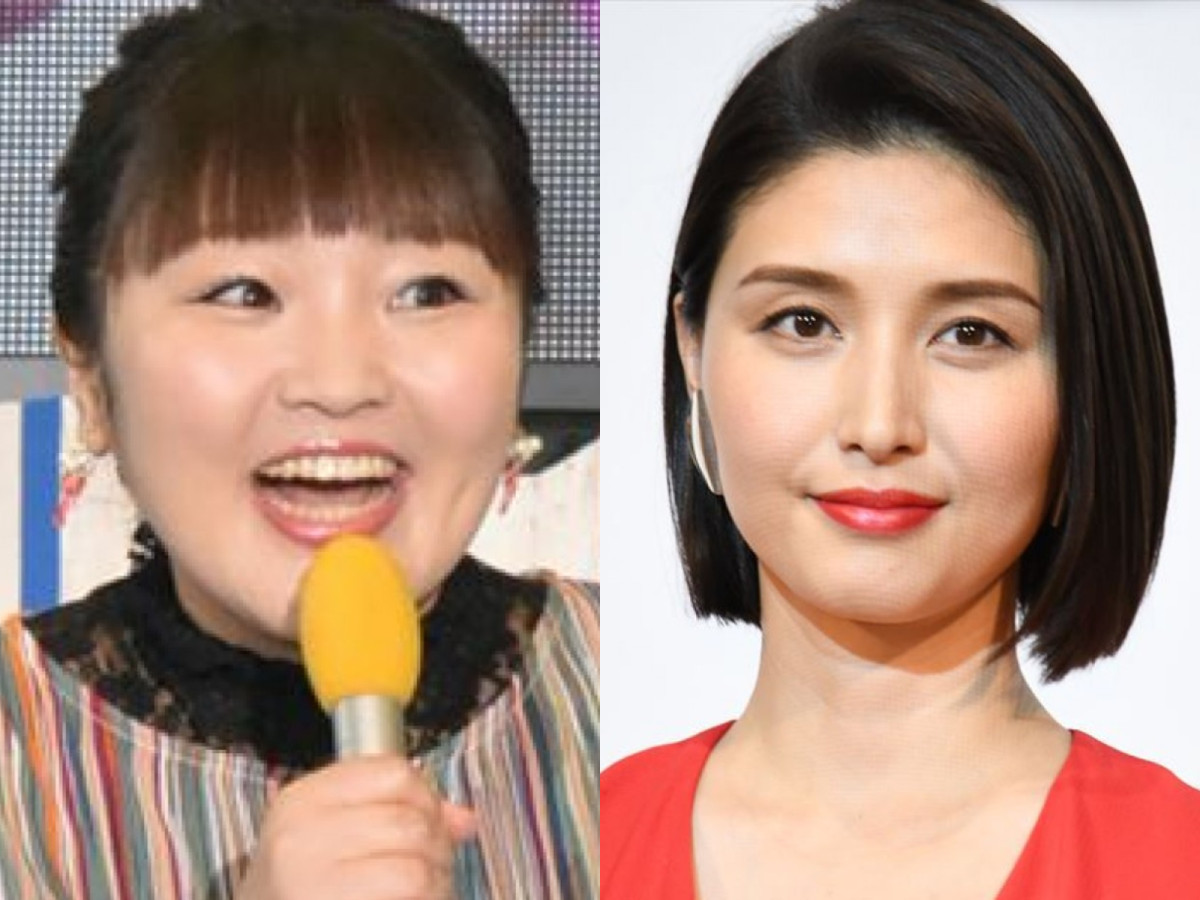 （左から）柳原可奈子、橋本マナミ