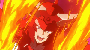 『鎧真伝サムライトルーパー』戦闘シーン