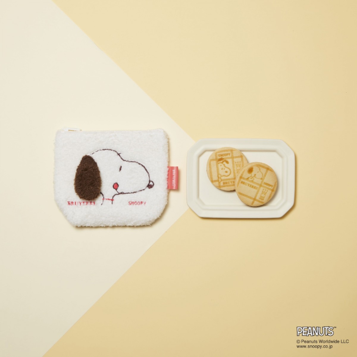 ブリュイエール“スヌーピーのポーチ付きチョコ”発売！　ホワイトデー限定のアソート缶も登場