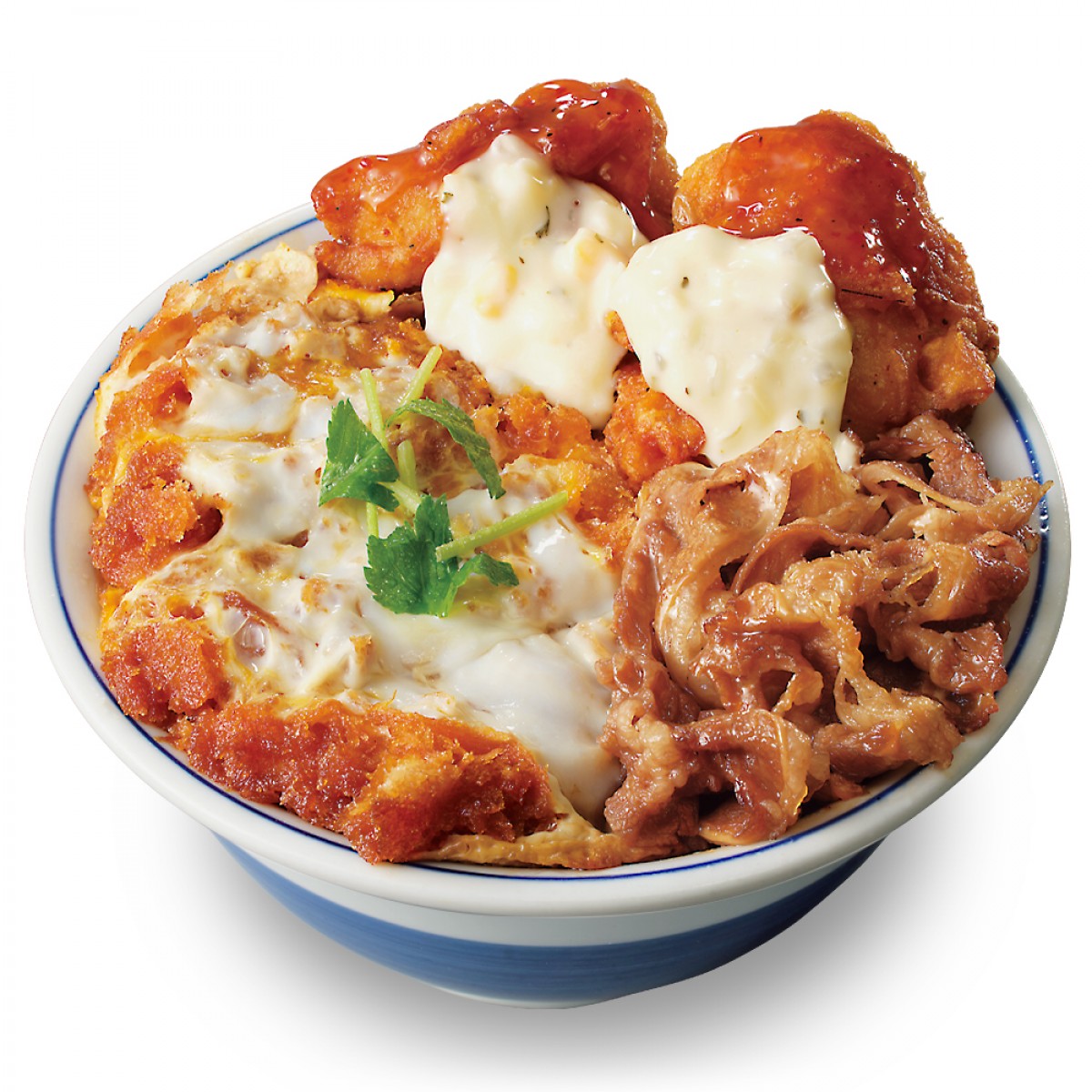 240208_牛・豚・鶏のトリプルカツ丼