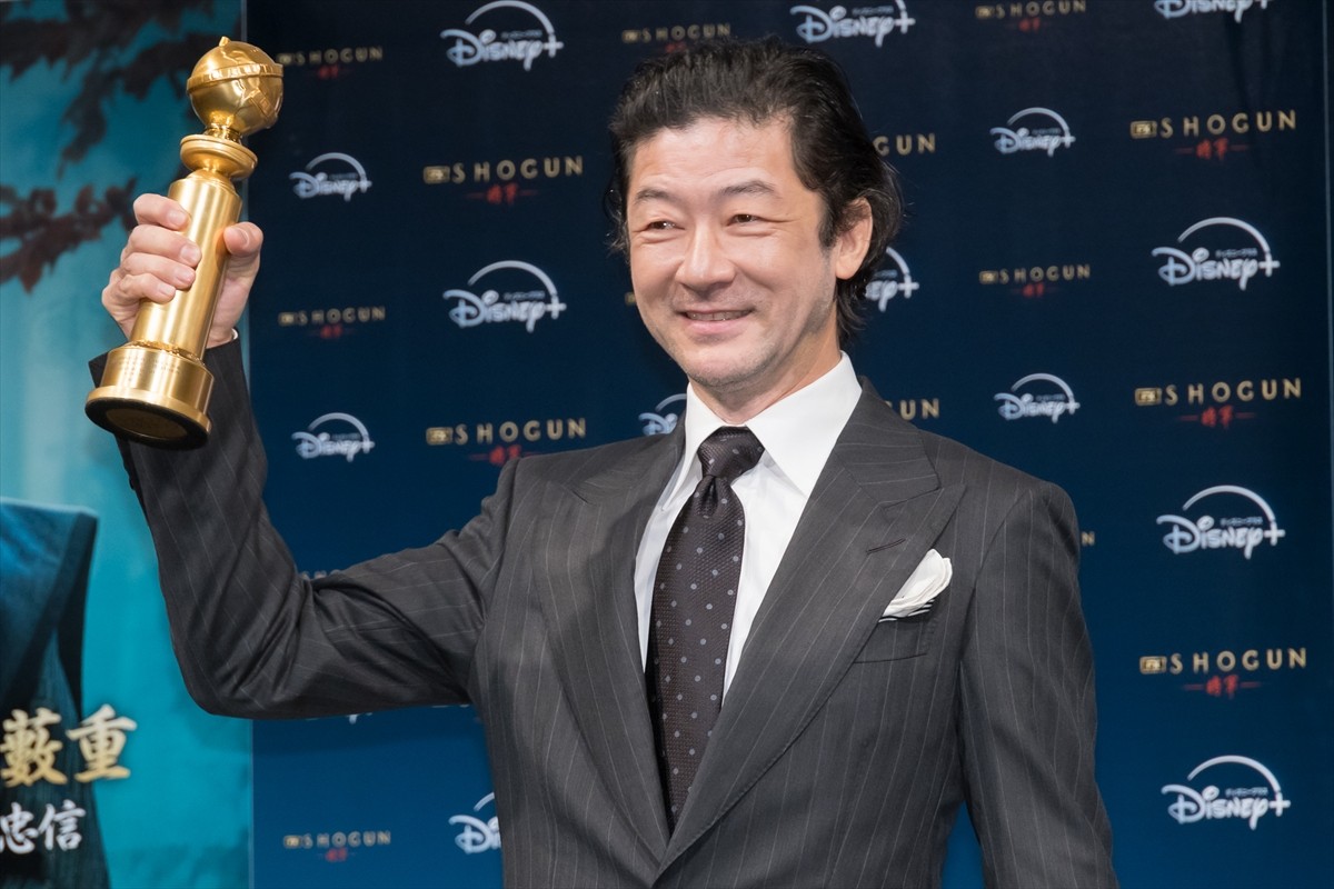 浅野忠信、『SHOGUN 将軍』GG賞4冠受賞で妻・中田クルミに感謝「サポートがなかったら消えていなくなっていた」