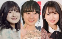 （左から）小林星蘭、本田望結、日向坂46・上村ひなの