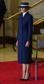 大統領就任式に出席したメラニア・トランプ