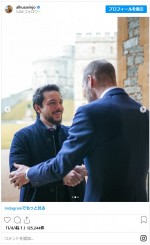 ヨルダン王室フセイン皇太子、英国滞在中にウィリアム皇太子と面会　※「フセイン皇太子」インスタグラム