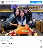 山本舞香とみちょぱが橋本環奈の誕生日をお祝い　※「山本舞香」インスタグラム
