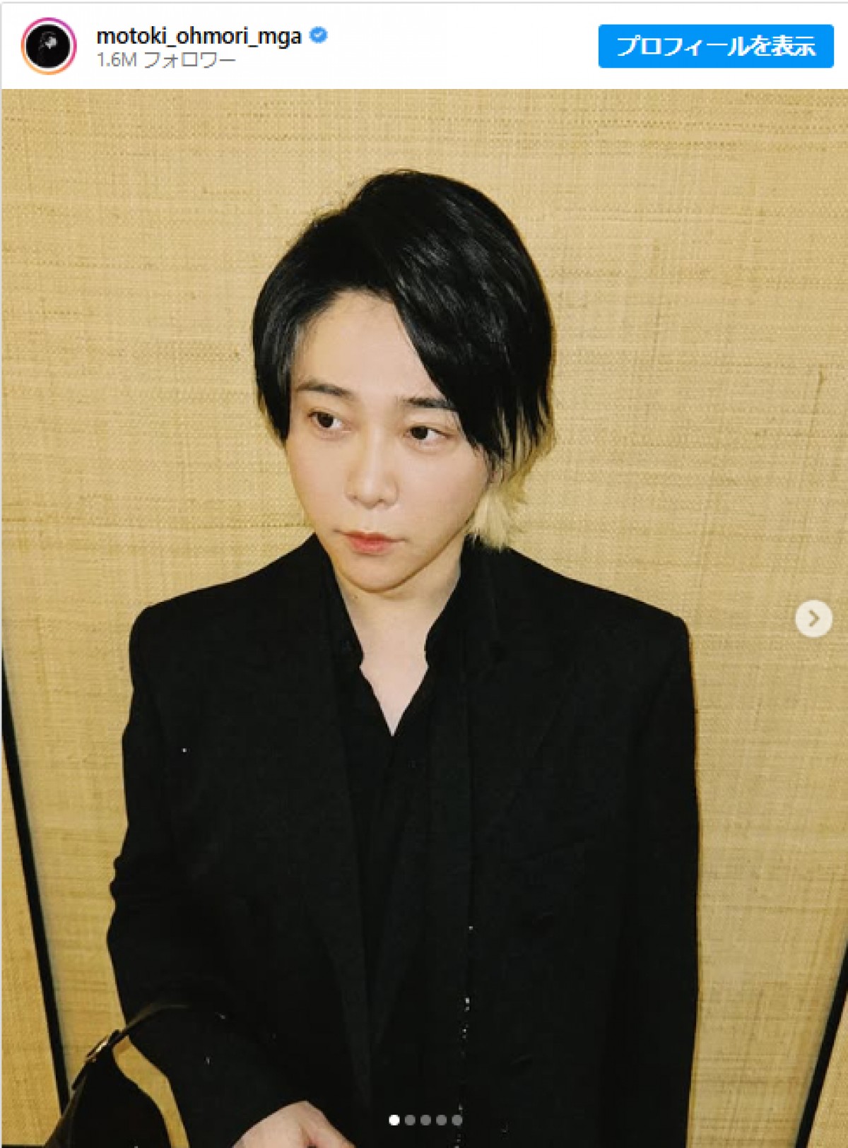 ミセス大森元貴、全身「GUCCI」コーデに反響！ 「センス抜群」「もっくん自体がもうブランド」