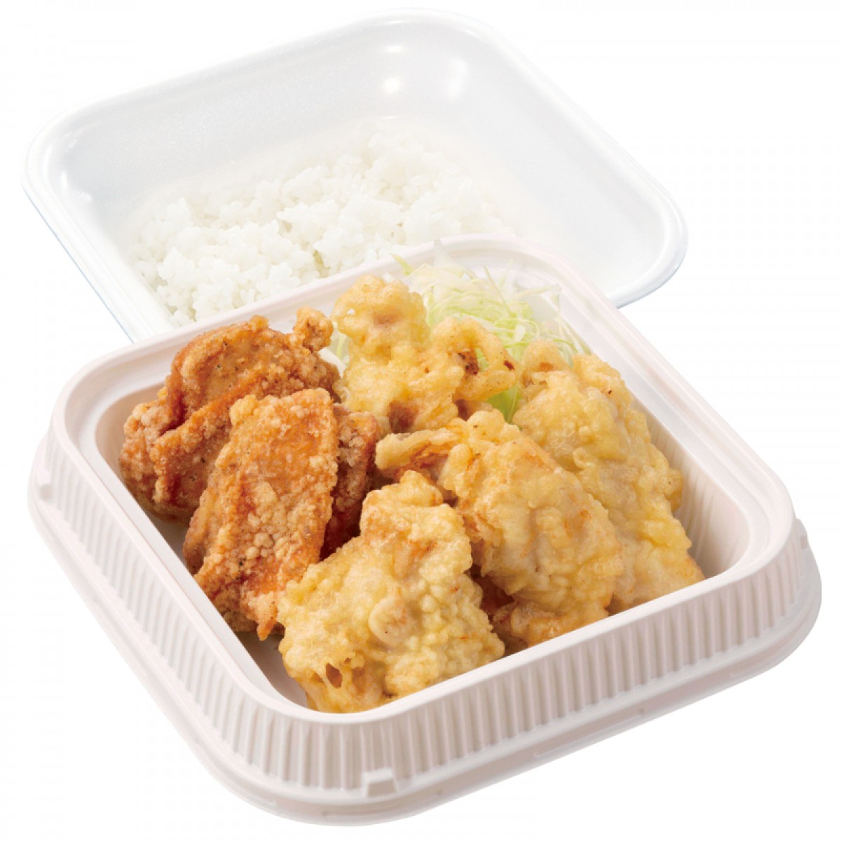 20250311 とり天合盛り定食