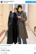 中村江里子、イケメン長男とパリの街をお散歩　※「中村江里子」インスタグラム