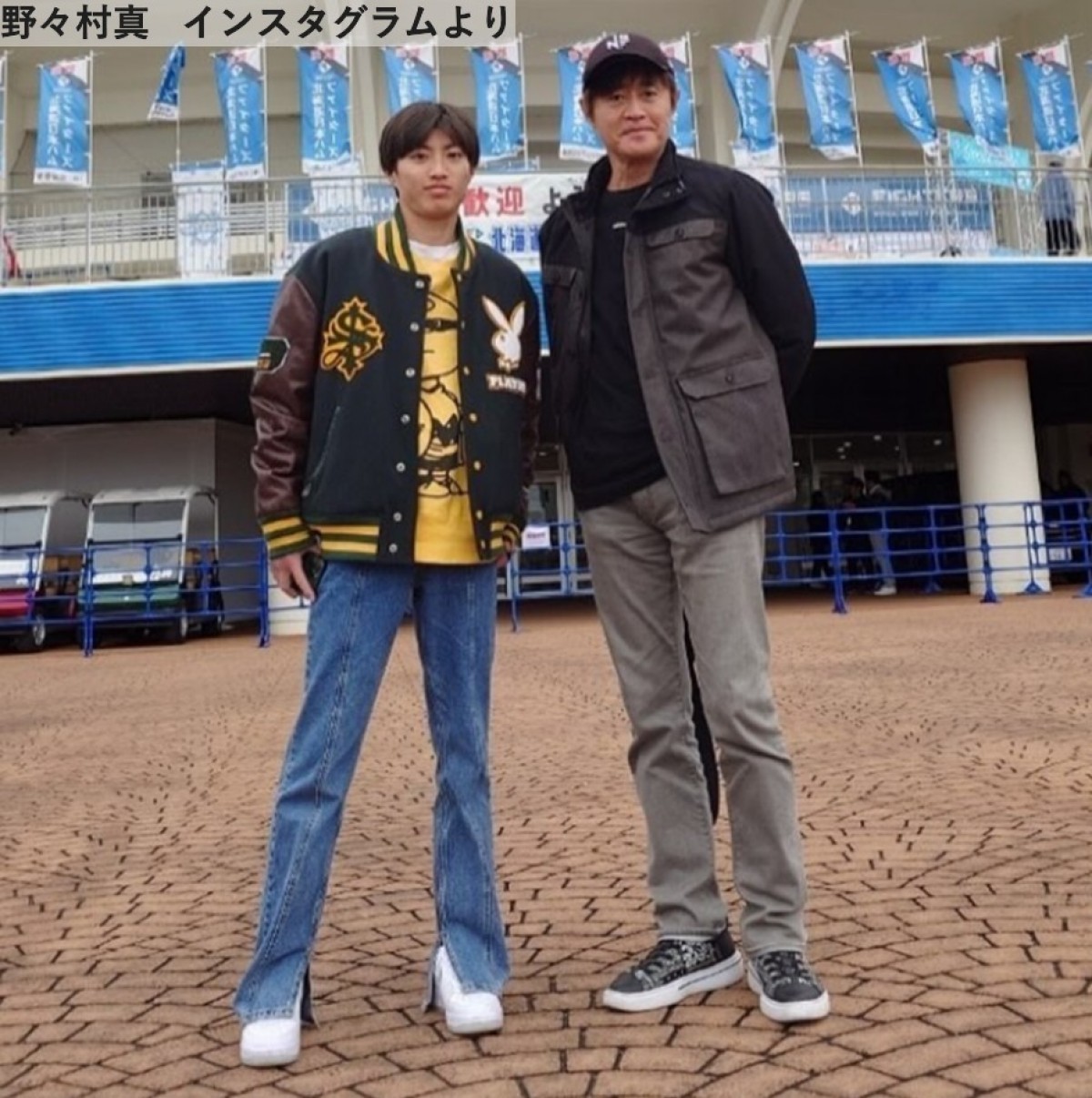 野々村真、息子との2ショット　※「野々村真」インスタグラム