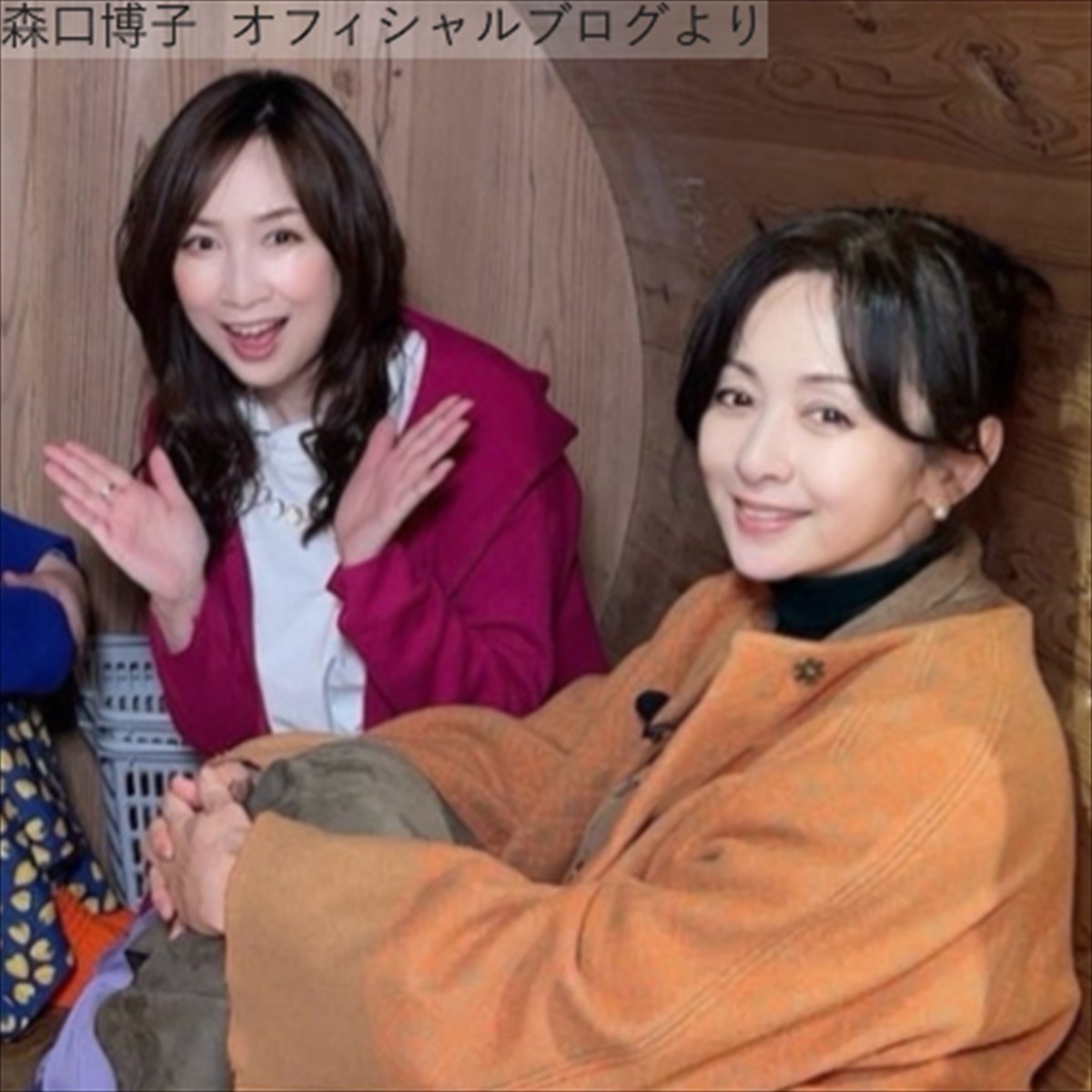 （左から）森口博子、斉藤由貴　※「森口博子」オフィシャルブログ