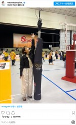 渡邊渚、近影　※「渡邊渚」インスタグラム