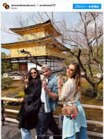 京都・奈良を訪れた様子　※「アレッサンドラ・アンブロジオ」インスタグラム