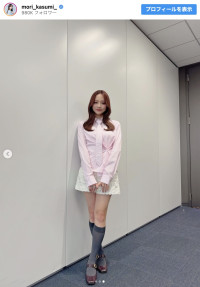 森香澄、ミニスカ姿に絶賛の声　※「森香澄」インスタグラム