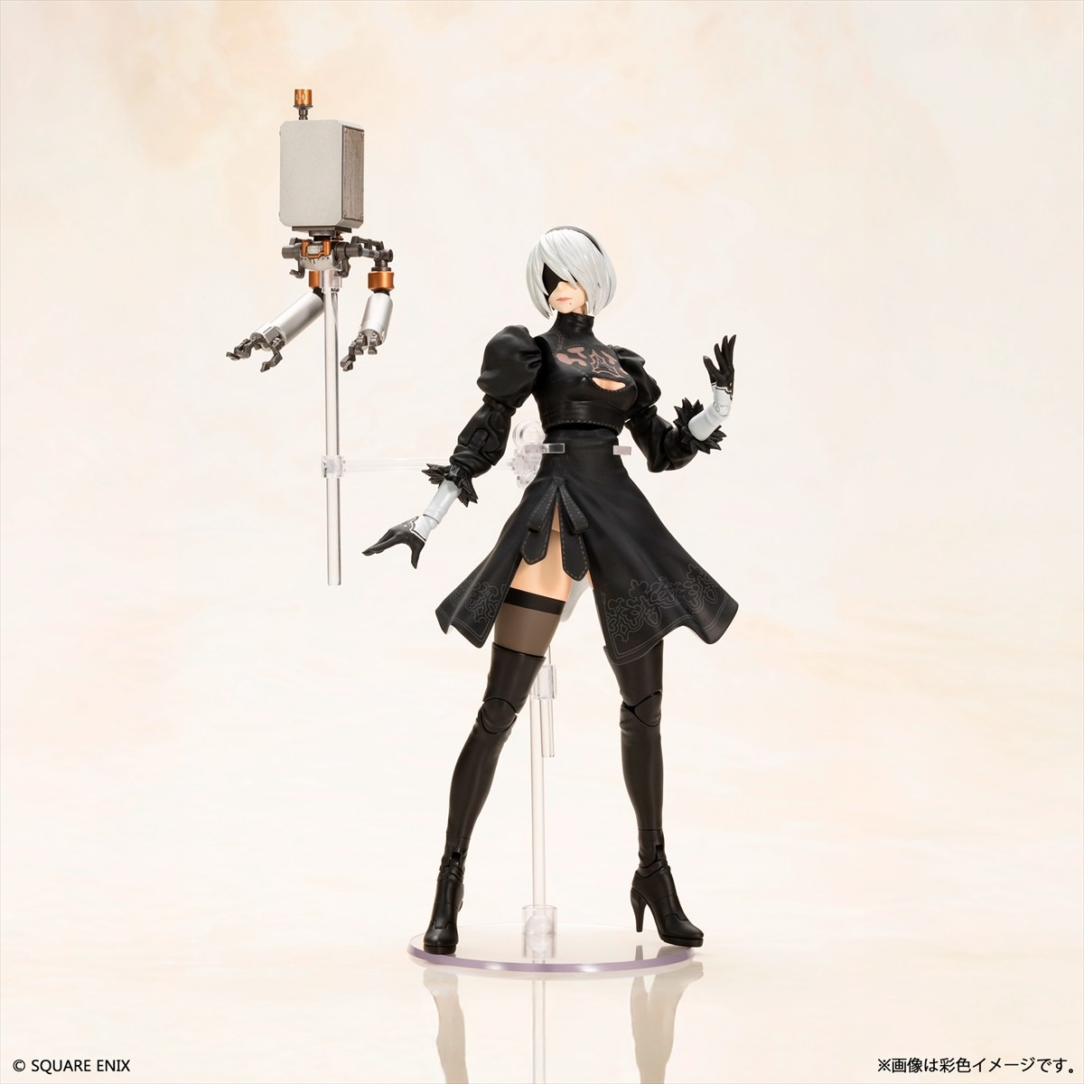 「NieR:Automata プラスチックモデルキット 2B(ヨルハ二号B型)」見本ショット