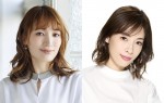 ミュージカル『エリザベート』でWキャストを務める（左から）望海風斗、明日海りお