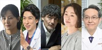 日曜劇場『キャスター』に出演する（左から）原田夏希、TAKAHIRO、山口馬木也、黒沢あすか、緋田康人