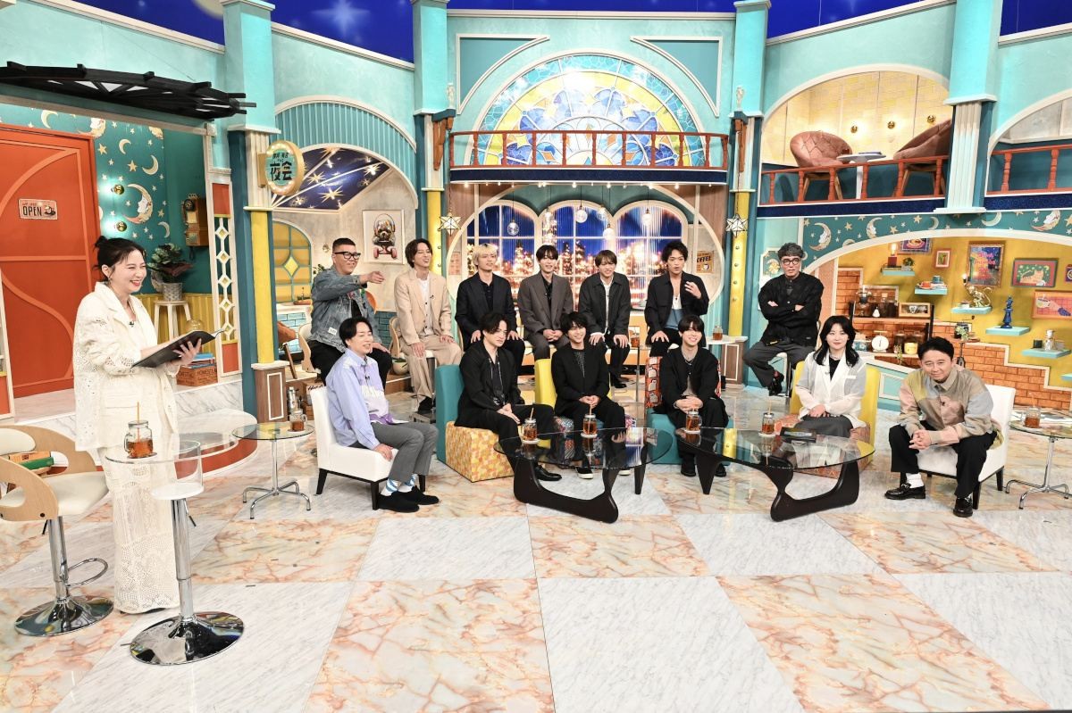 timelesz、『櫻井・有吉THE夜会』でTDR降臨！　初めての実況リポート、初めての食リポ、そして大先輩・櫻井翔と初共演