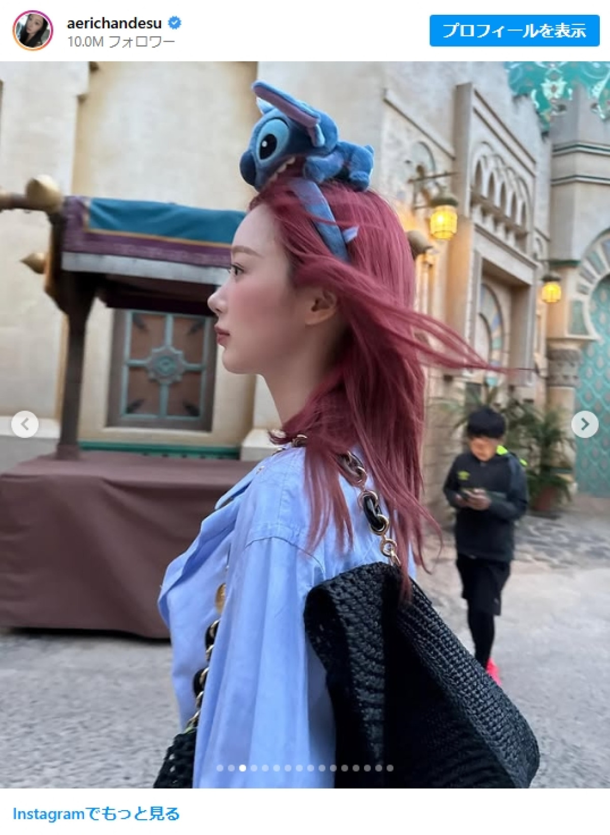 20250527_東京ディズニーシーを満喫するaespaのGISELLE　※「GISELLE」Instagram
