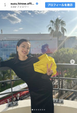広瀬すず、主演最新作でカンヌ国際映画祭に参加　※「広瀬すず」インスタグラム