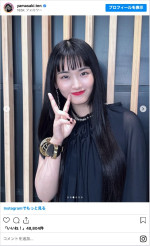 櫻坂46・山崎天の美しすぎるドレス姿　※「山崎天」インスタグラム