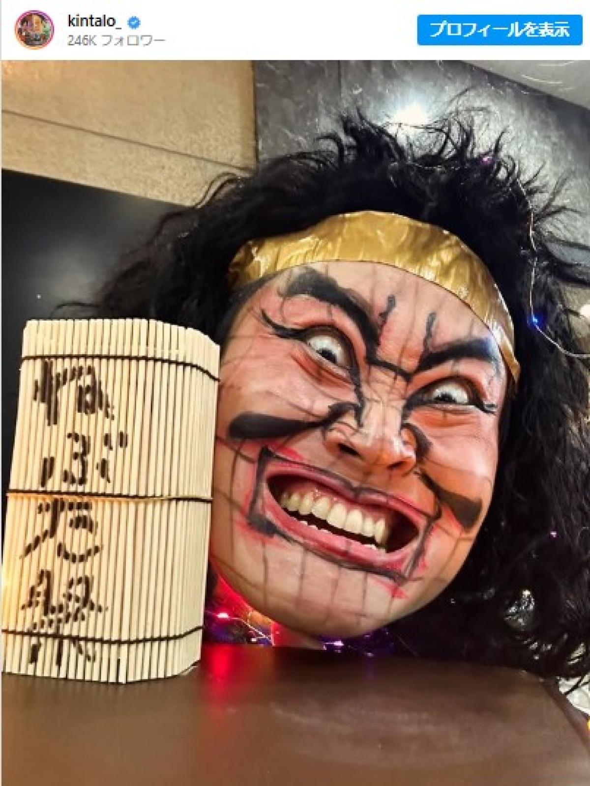 迫力半端ない！　キンタロー。のねぶた　※「キンタロー。」インスタグラム