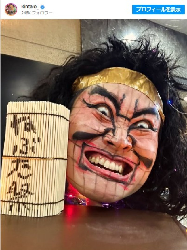 迫力半端ない！　キンタロー。のねぶた　※「キンタロー。」インスタグラム