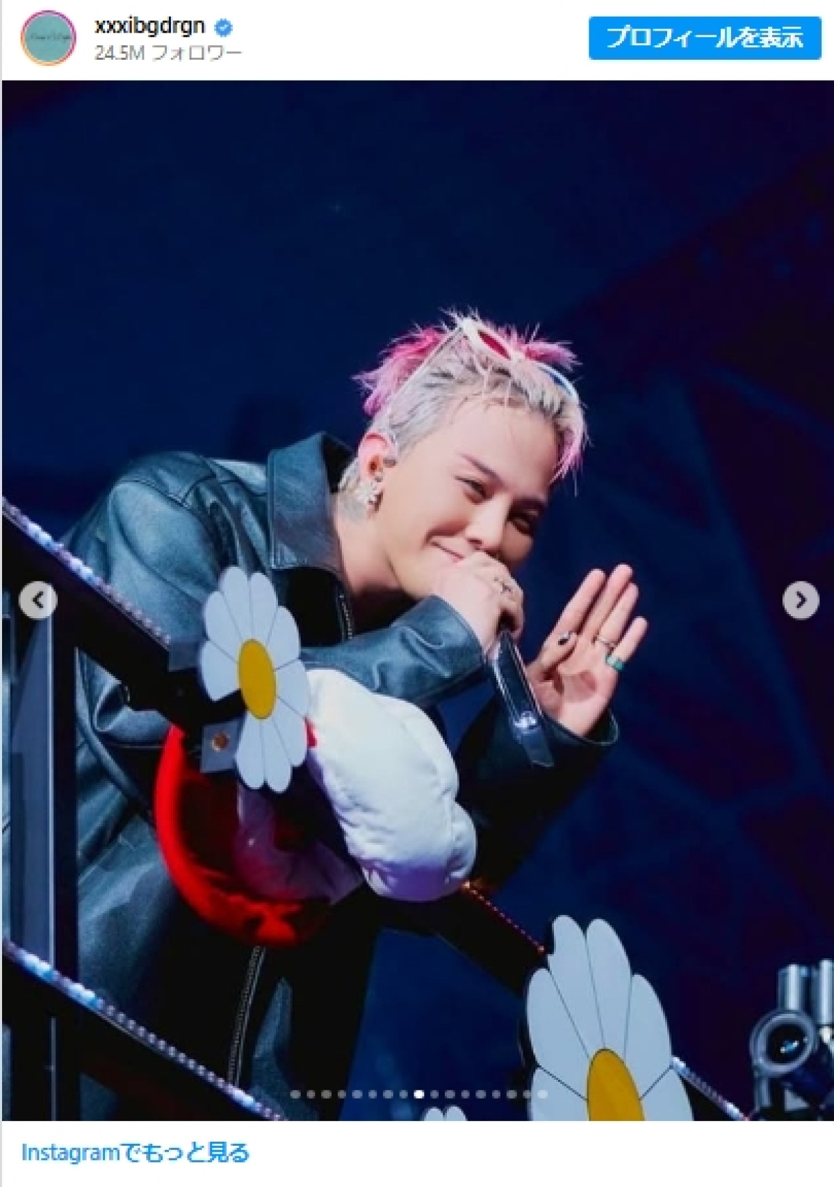 京セラドーム大阪公演のオフショットを披露したG-DRAGON＿20250529