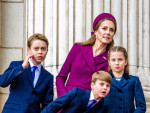【写真】英王室の子どもたちが今年初の公式行事参加　キャサリン妃との会話は？　ルイ王子のかわいすぎる振る舞いも