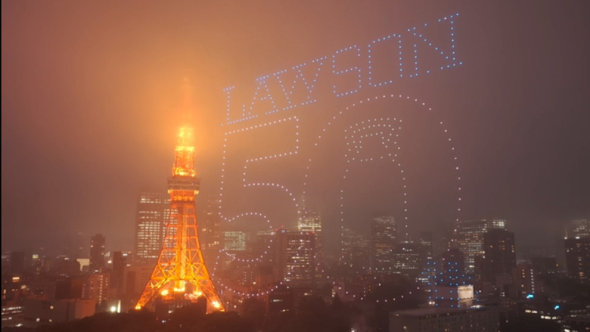 20250604 LAWSON創業50周年記念ドローンショー