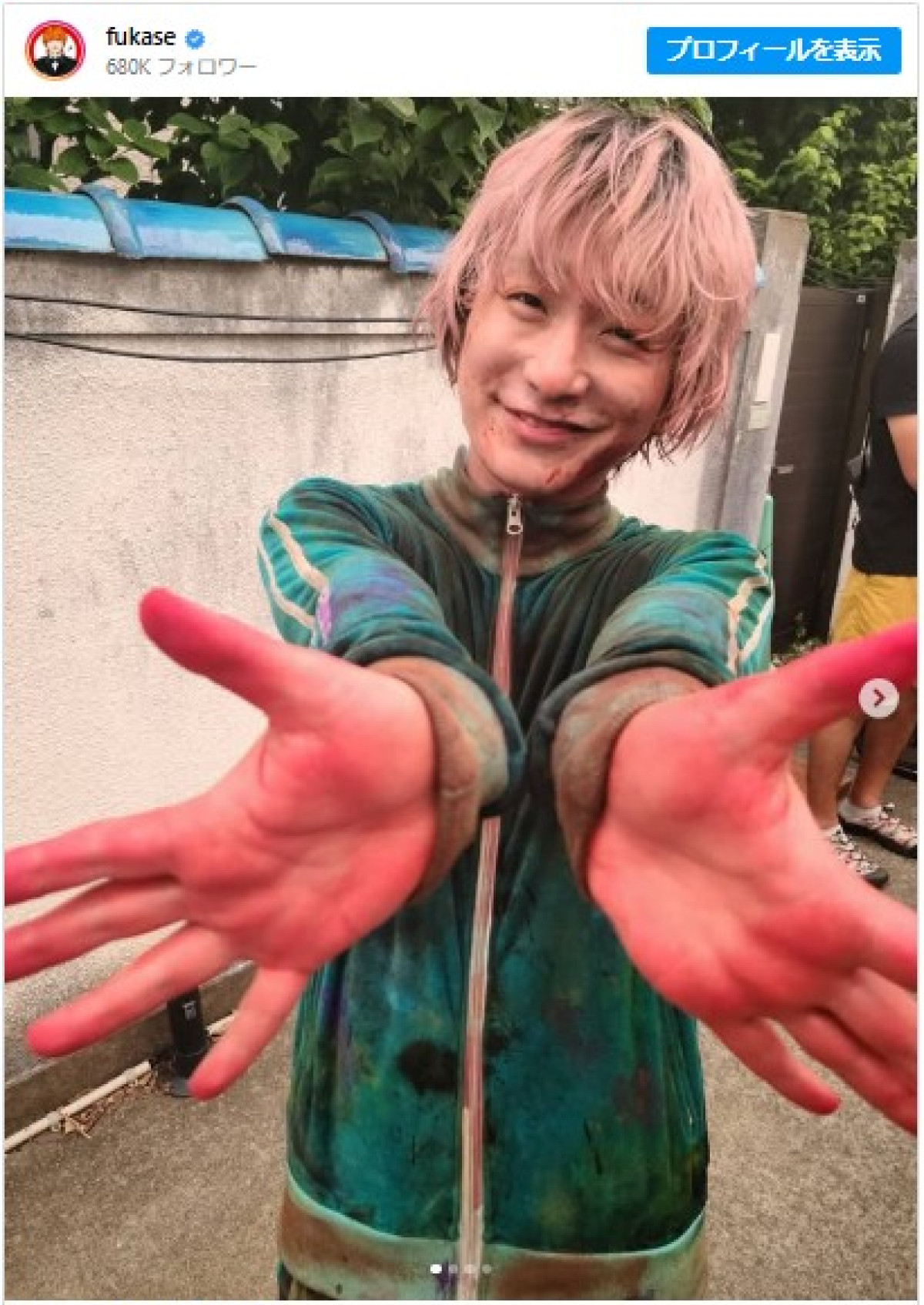 映画『キャラクター』両角のオフショットを公開したFukase ※「Fukase」インスタグラム