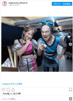 かつては共演NGだった江頭2：50のフェス「エガフェス」にて2ショット　※「辻希美」インスタグラム