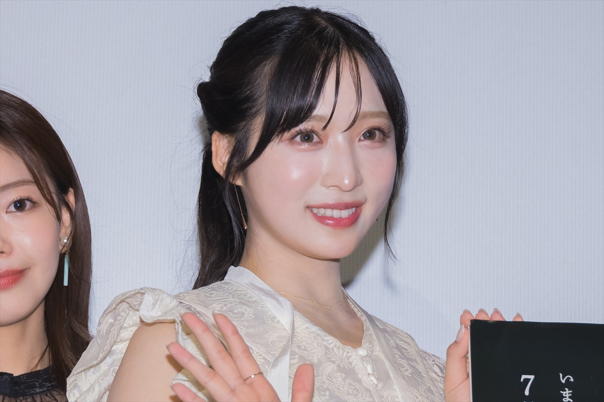 小栗有以、映画『2025年7月5日 午前4時18分』完成披露舞台挨拶に登場