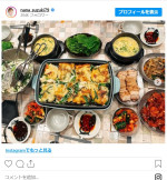 鈴木奈々が投稿。益若つばさが腕をふるった韓国料理　※「益若つばさ」インスタグラム