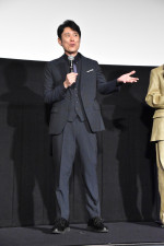 映画『おっさんのパンツがなんだっていいじゃないか！』公開記念舞台挨拶に登壇した原田泰造