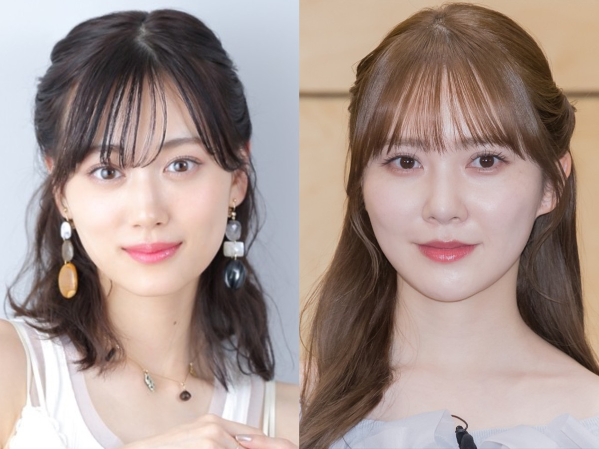 山下美月(左)と加藤史帆(右)