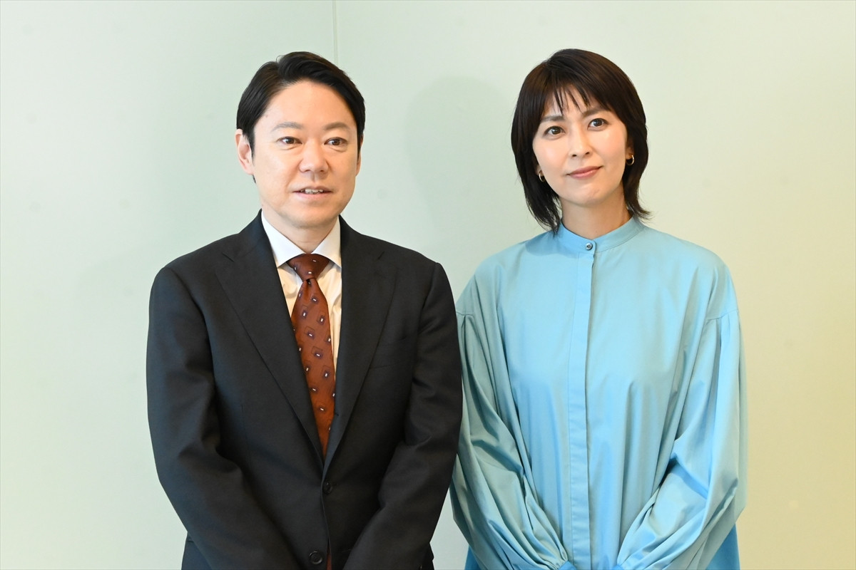 阿部サダヲ&松たか子、ドラマ『しあわせな結婚』第1話囲み取材会に登場