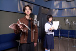映画『迷宮のしおり』声優を務める（左から）寺西拓人、SUZUKA
