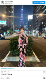 森山未唯、浴衣姿がかわいい！　※「森山未唯」インスタグラム